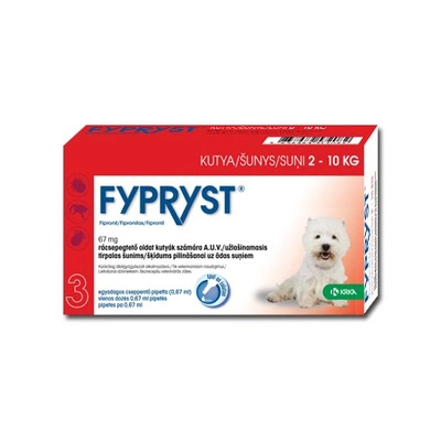  FYPRYST 67 mg (2-10 kg) užlašinamasis tirpalas šunims 1 pip.