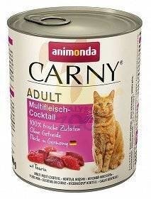 ANIMONDA Cat Carny Adult skonis: įvairių rūšių mėsos kokteilis 12x800g 