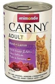 ANIMONDA Cat Carny Adult skonis: jautiena ir ėriena 12x400g 