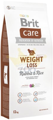 Brit Care Weight Loss Rabbit & Rice 12kg+Foresto Antkaklis katėms ir šunims sveriantiems mažiau nei 8kg