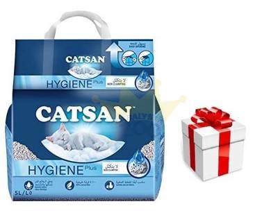 CATSAN 5l - higieniškas kačių kraikas + STAIGMENA KATEI
