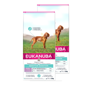 EUKANUBA Sensitive Digestion Puppy 2x12kg - 3% PIGIAU