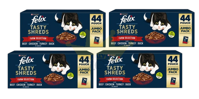 Felix Tasty Shreds in sauce MIX MEAT paketėlis 176x85g