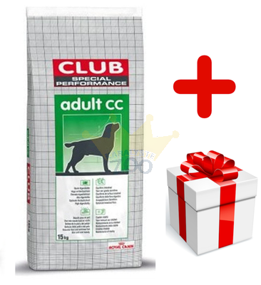 ROYAL CANIN Club Adult CC 15kg sausas ėdalas suaugusiems, normalaus aktyvumo šunims + STAIGMENA ŠUNUI