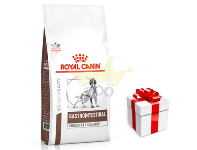 ROYAL CANIN Gastro Intestinal Moderate Calorie GIM23 2kg + STAIGMENA ŠUNUI
