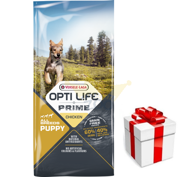 VERSELE-LAGA Opti Life Prime Puppy 12,5 kg  + STAIGMENA ŠUNUI