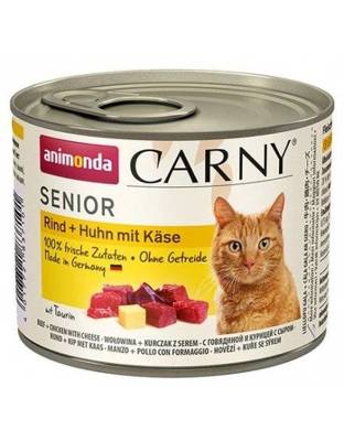 ANIMONDA Cat Carny Senior  skonis: vištiena su sūriu 200g 