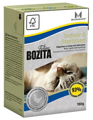 BOZITA Feline Indoor Sterilised 190g