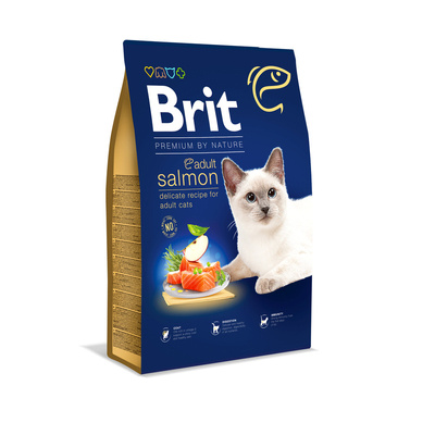 BRIT Premium By Nature Adult Cat Salmon 8kg