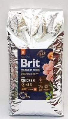 BRIT Premium By Nature Adult M 15kg + Pet Nova Ringo 9,5 cm NEMOKAMAI