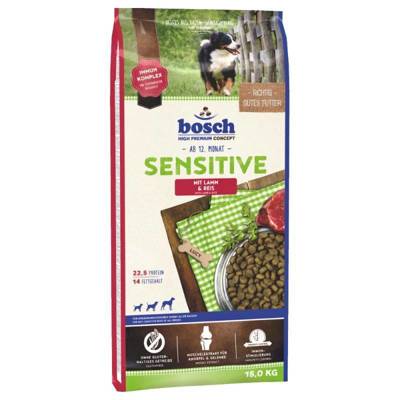 Bosch Sensitive Lamb & Rice, aviena ir ryžiai (naujas receptas) 15kg