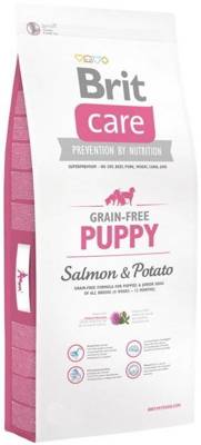 Brit Care Grain Free Puppy Salmon & Potato 12kg+Foresto Antkaklis šunims virš 8kg