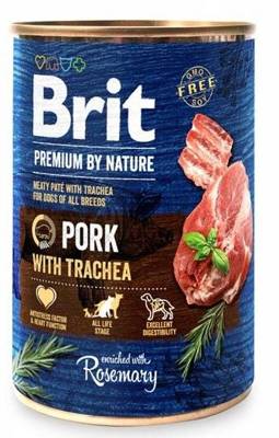 "Brit Premium by Nature" kiauliena su trachėja 400g