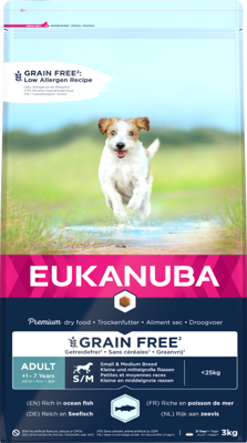 EUKANUBA Adult Small&Medium Grain Free 3kg 