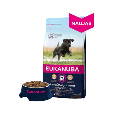 EUKANUBA Puppy&Junior Medium Breed 2x15kg - 3% PIGIAU