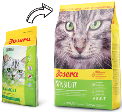 JOSERA SensiCat 10kg + Staigmena katei