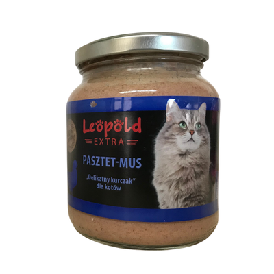 Leopold paštetas putėsiai "Delikati vištiena" katėms 5x300g + 1 GRATIS