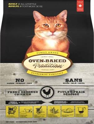 Oven Baked Tradition Cat Food Adults of all life style with Chicken (su vištiena) 2,27 kg