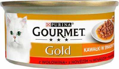 Purina Gourmet Gold Sauce Delight su jautiena 85g