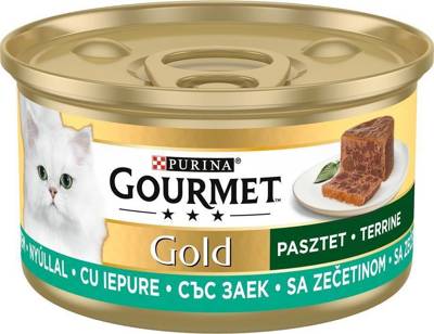 Purina Gourmet Gold triušių paštetas 3x85g