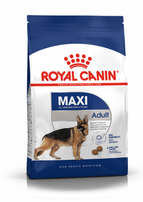 ROYAL CANIN Maxi Adult 4kg sausas ėdalas suaugusiems šunims, iki 5 metų amžiaus, didelėms veislėms