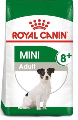 ROYAL CANIN Mini Adult 8+ 800g sausas ėdalas vyresniems 8-12 metų amžiaus mažų veislių šunims