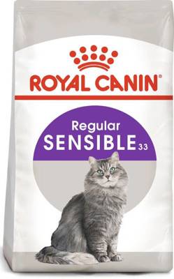 ROYAL CANIN Sensible 4kg 33 sausas ėdalas suaugusioms katėms, turinčioms jautrų virškinimo traktą