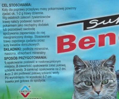 SUPER BENEK Greitai auganti žolė katėms 150g plastmasinėje dėžutėje