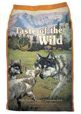 Taste of the Wild High Prairie Puppy 5,6kg + LAB V Lašišų aliejus šunims ir katėms 500ml