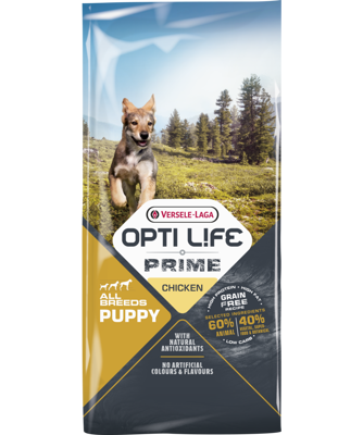 VERSELE-LAGA Opti Life Prime Puppy 12,5 kg - Šuniukų ėdalas be grūdų su vištiena