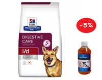 HILL'S PD Prescription Diet Canine i/d 12kg + LAB V Lašišų aliejus šunims ir katėms 500ml 5% PIGIAU