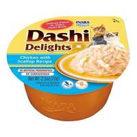Inaba DASHI papildomas kačių ėdalas - vištienos ir šukučių skonio sultinys 70 g 